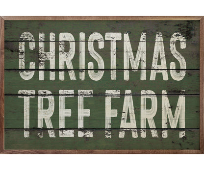 Kendrick Home Christmas Tree Farm Green
