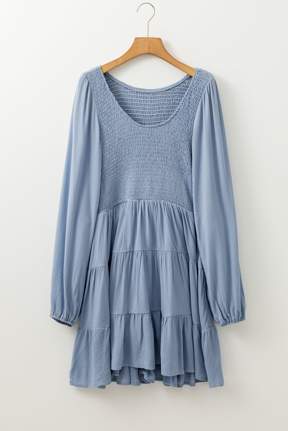 Threaded Pear Aadhya Smocked Tiered Mini Dress
