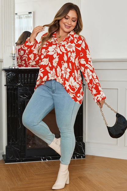 Threaded Pear Shelby Print Loose Up PLUS Shirt