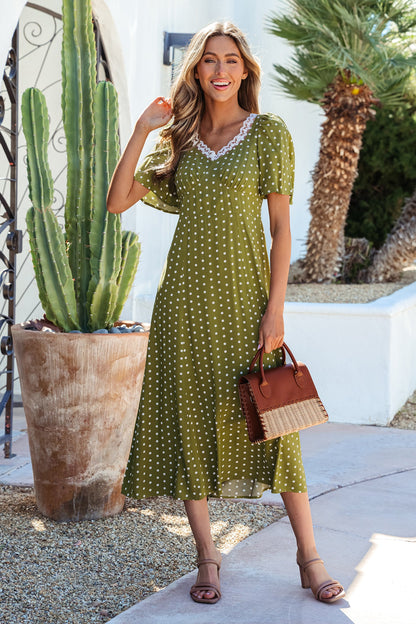 Threaded Pear Londyn High Waist Maxi Dress