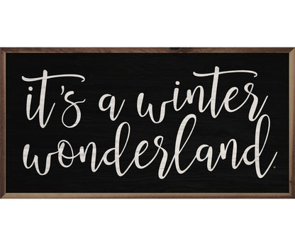 Kendrick Home It's A Winter Wonderland Black