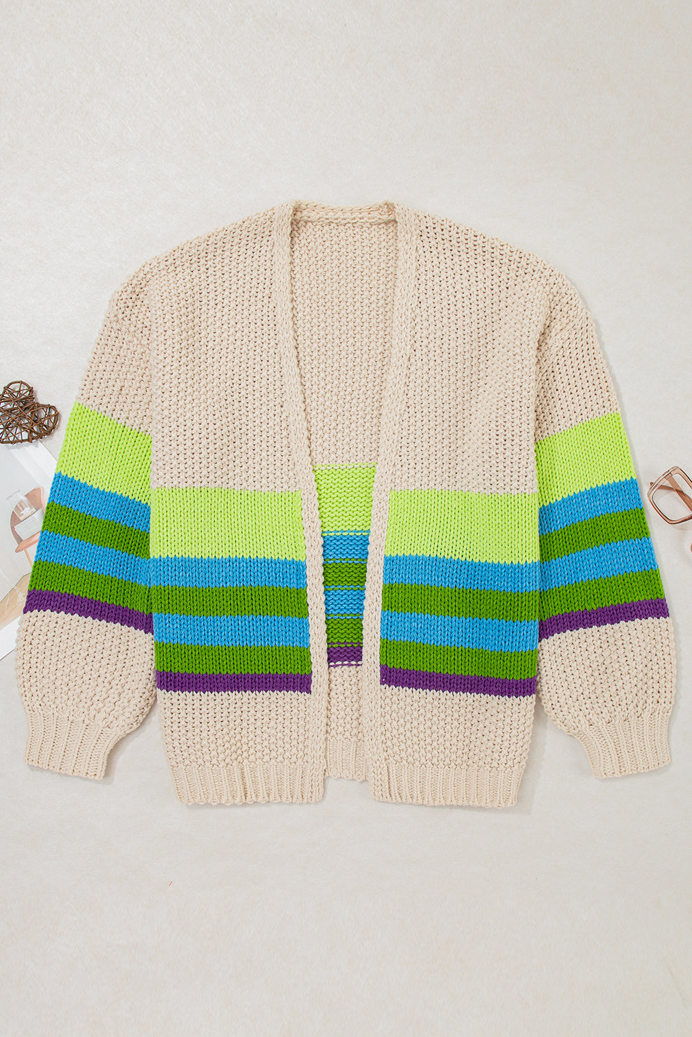 Threaded Pear Adalee Crochet Open Front PLUS Cardigan