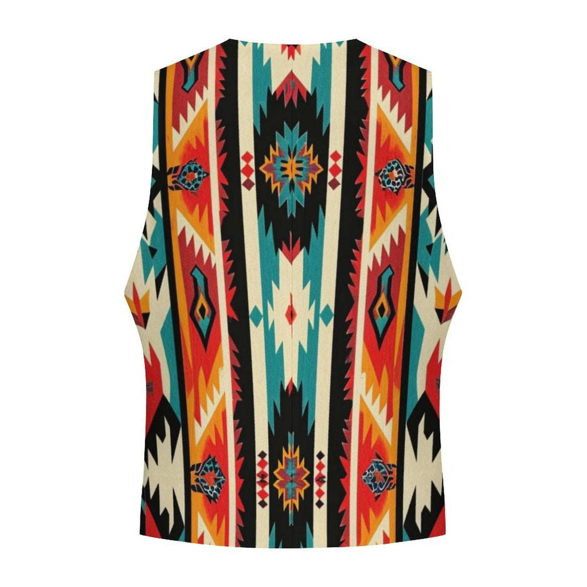 Baha Ranch Southwestern Aztec Men's Sleeveless Suit Vest