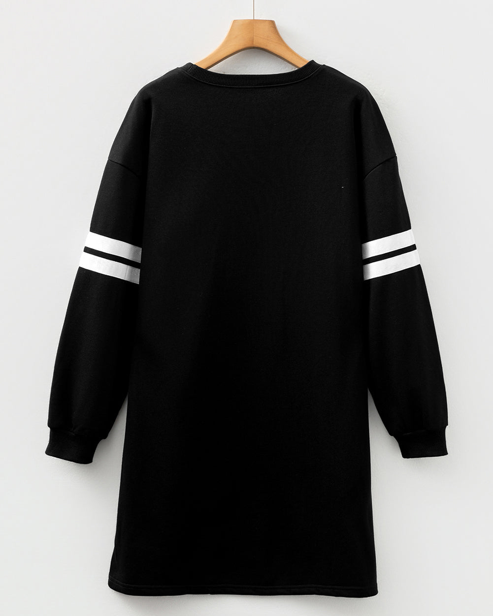 Varsity Sweater Dress - Black