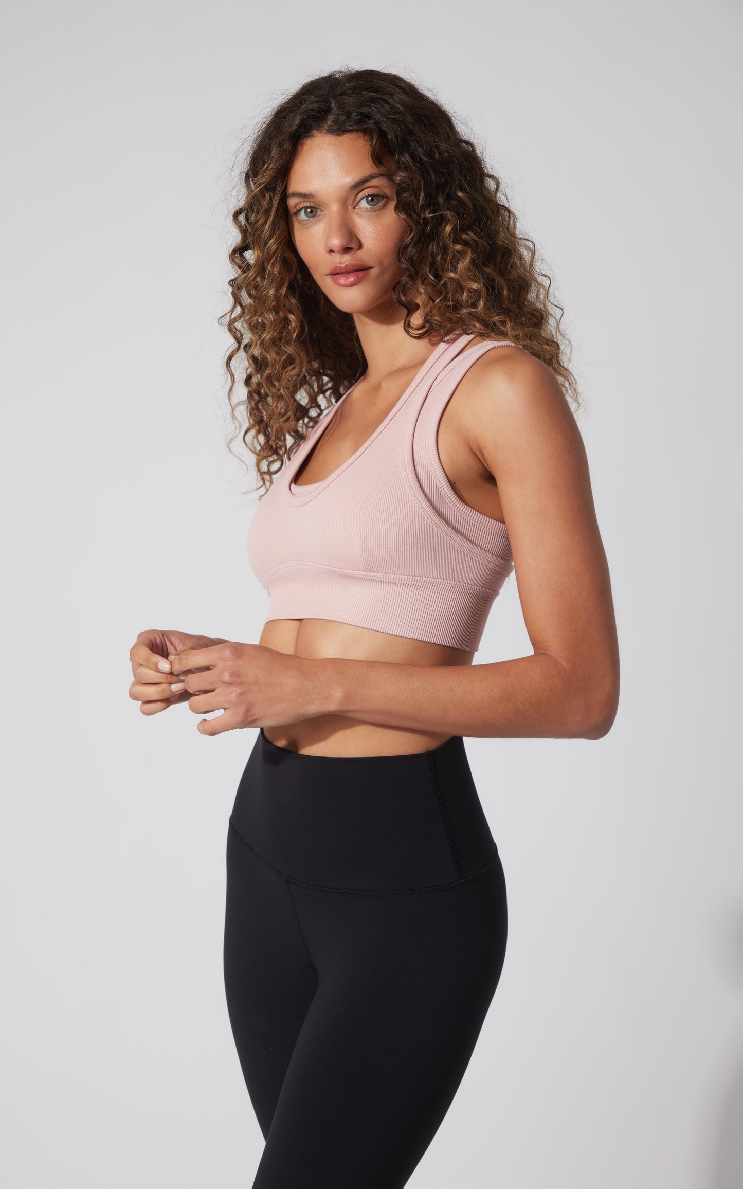 Seamless Ribbed Double Layer Bra - Our Ocean Core Story
