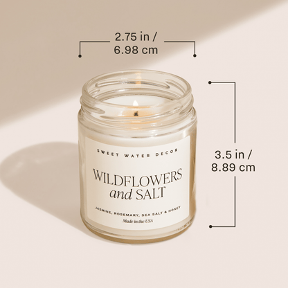 Sunday Brunch Soy Candle - Clear Patterned Jar - 9 oz