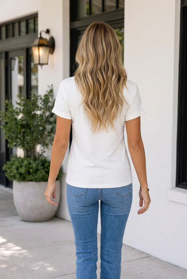 Threaded Pear Harlee Sleeve Hello Pumpkin T-Shirt