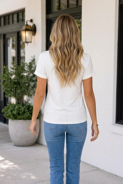 Threaded Pear Harlee Sleeve Hello Pumpkin T-Shirt