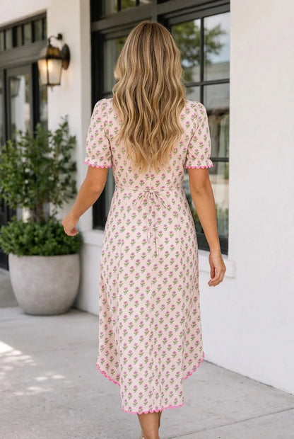 Threaded Pear Kinslee Sleeve Long Dress