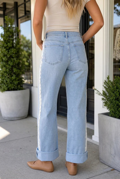 Threaded Pear Lee Length Regular Fit Jeans