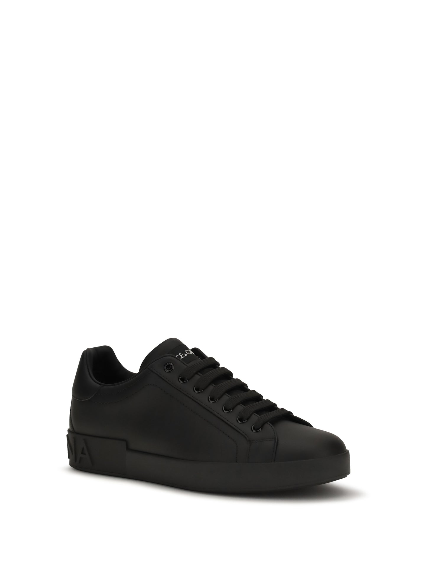 Sneakers Portofino Black Nappa Leather