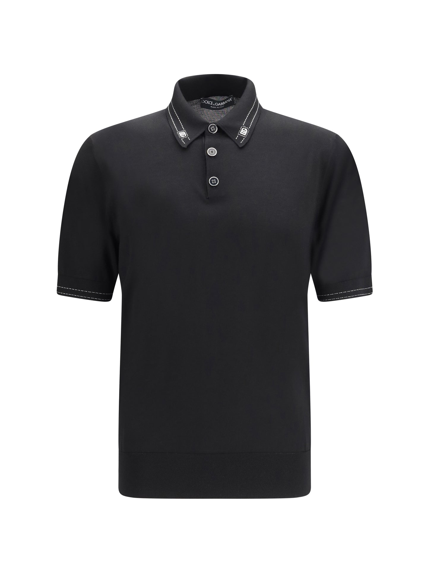 Polo Shirt Silk Black