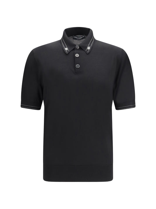 Polo Shirt Silk Black