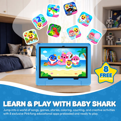 Pinkfong Baby Shark A10e 10” Kids Tablet by Contixo | Android 16, 32GB