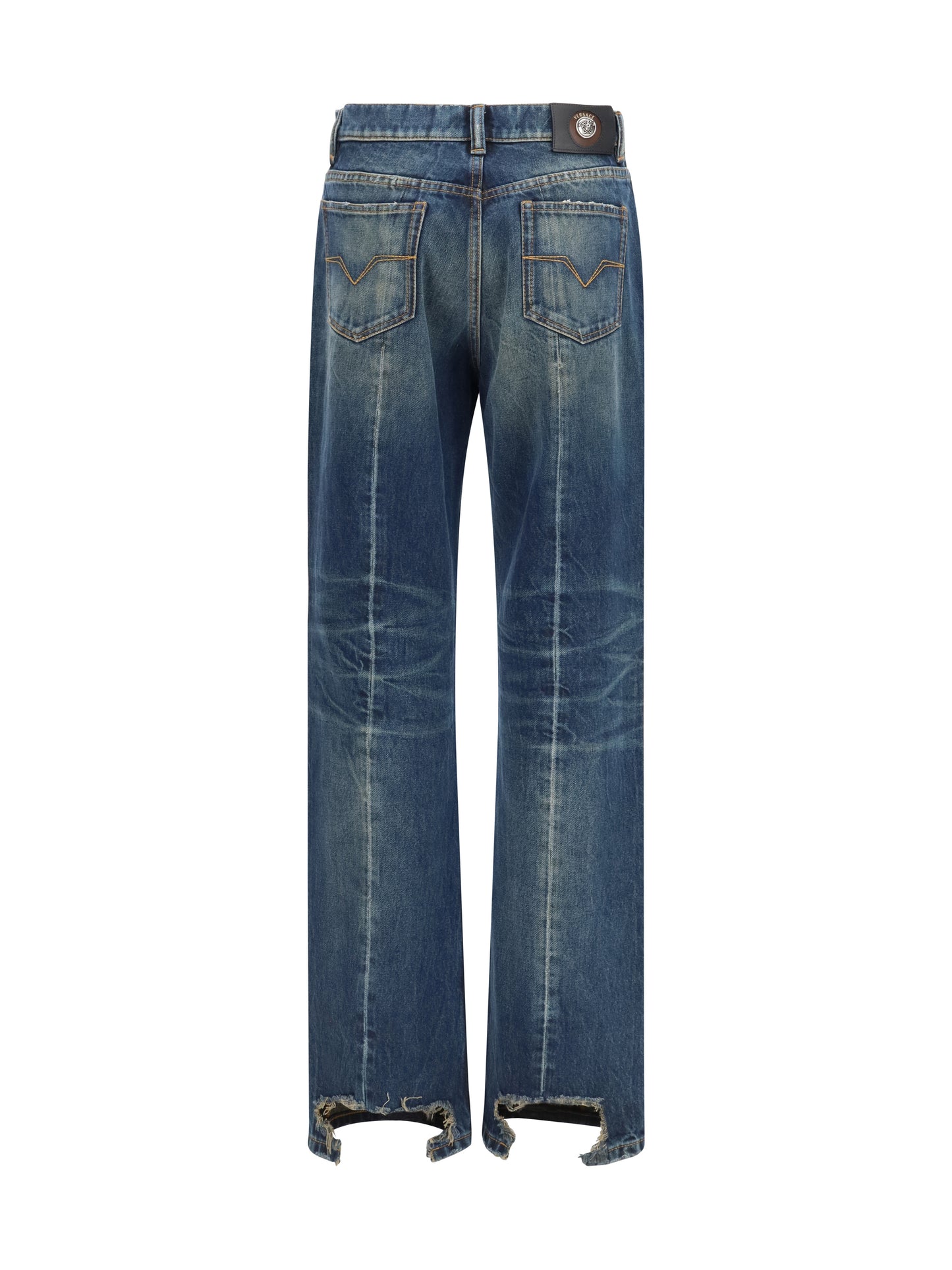 Denim Jeans Straight-Leg Dirty Blue