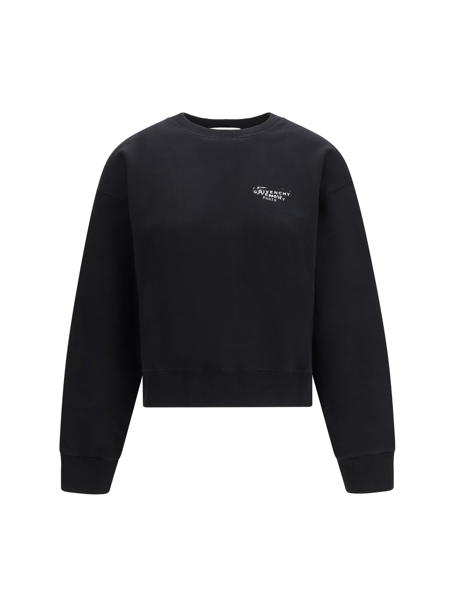 Sweatshirt Brushed Fabric Black