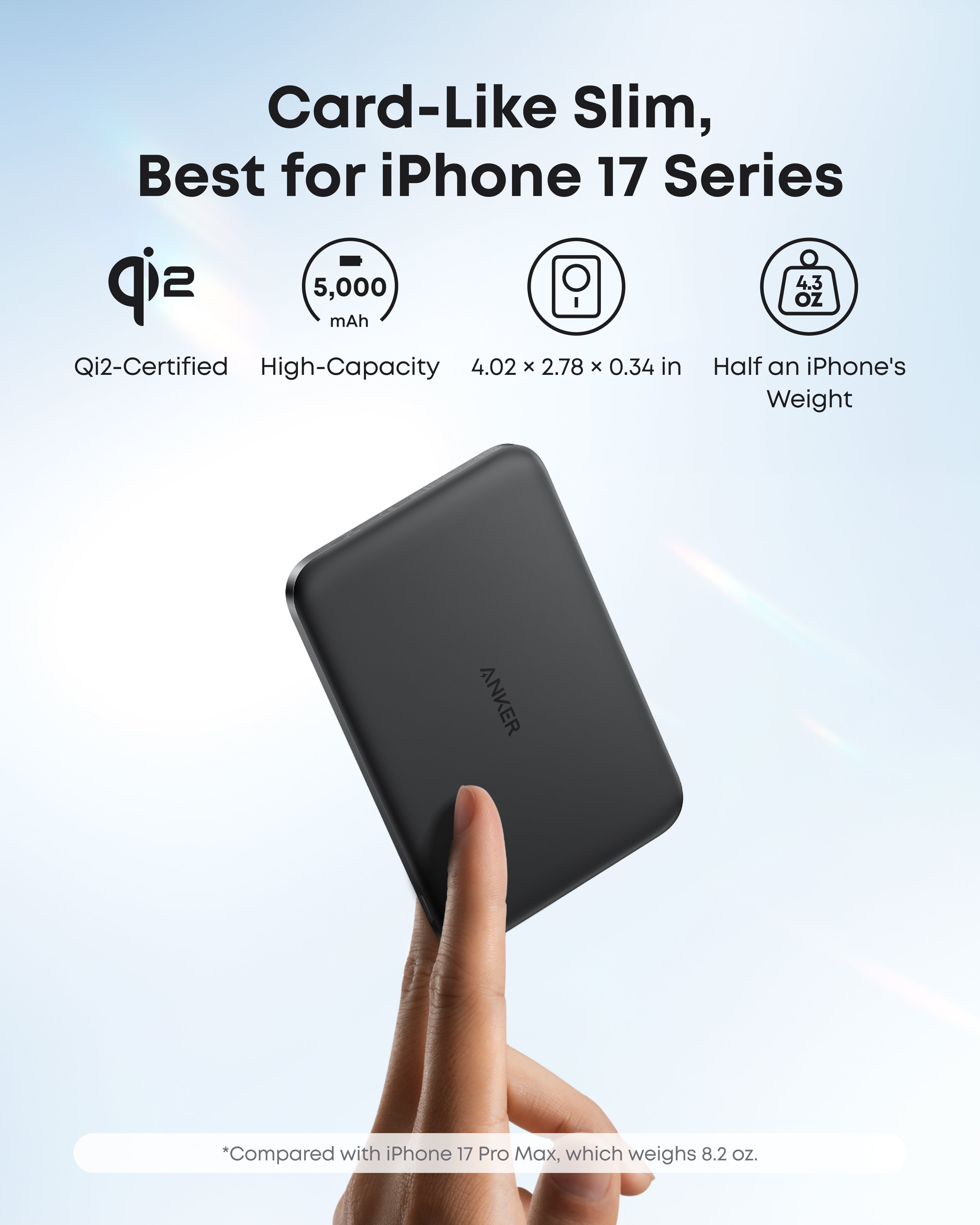 Anker Nano Power Bank (5K, MagGo, Slim) – Zulily