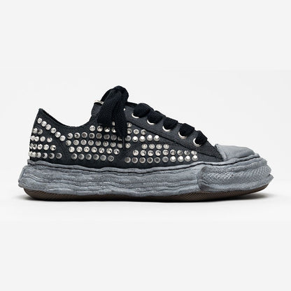 Maison Mihara Yasuhiro Men's Peterson 23 OG Sole Canvas Low Studded Black