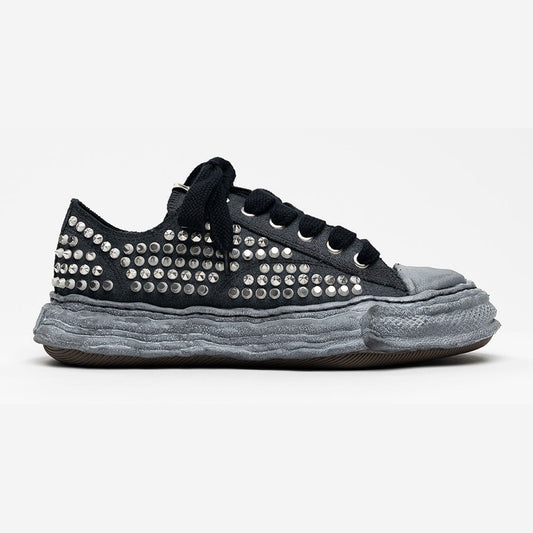 Maison Mihara Yasuhiro Men's Peterson 23 OG Sole Canvas Low Studded Black