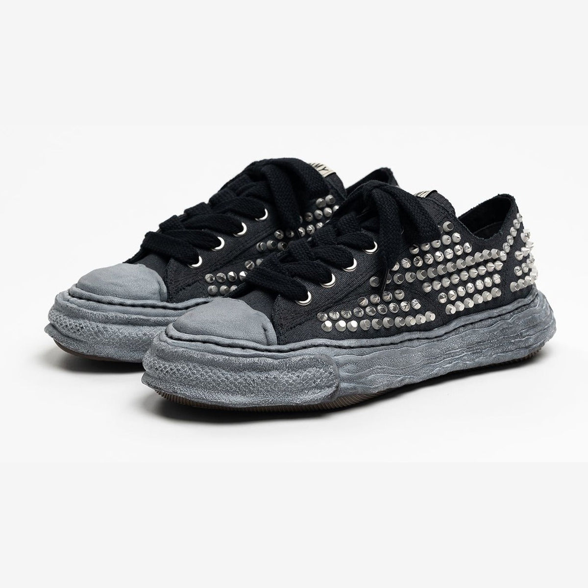 Maison Mihara Yasuhiro Men's Peterson 23 OG Sole Canvas Low Studded Black