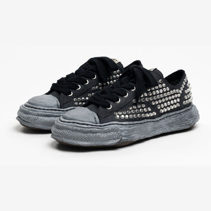 Maison Mihara Yasuhiro Men's Peterson 23 OG Sole Canvas Low Studded Black
