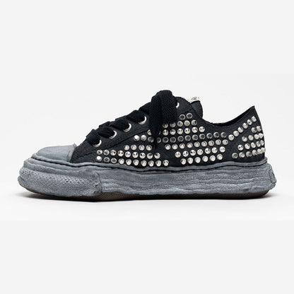 Maison Mihara Yasuhiro Men's Peterson 23 OG Sole Canvas Low Studded Black