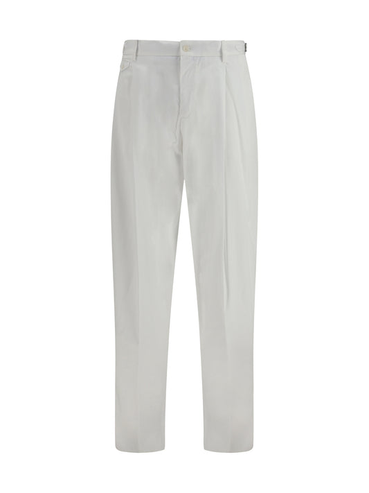 Pants Cotton Gabardine Optical White