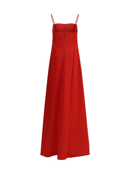 Taffeta Dress Lipstick Red