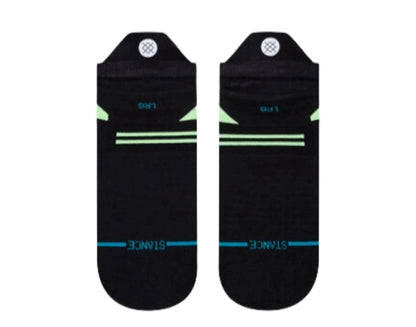 Stance Feel 360 Yield Tab Running Ankle Socks Black/Volt