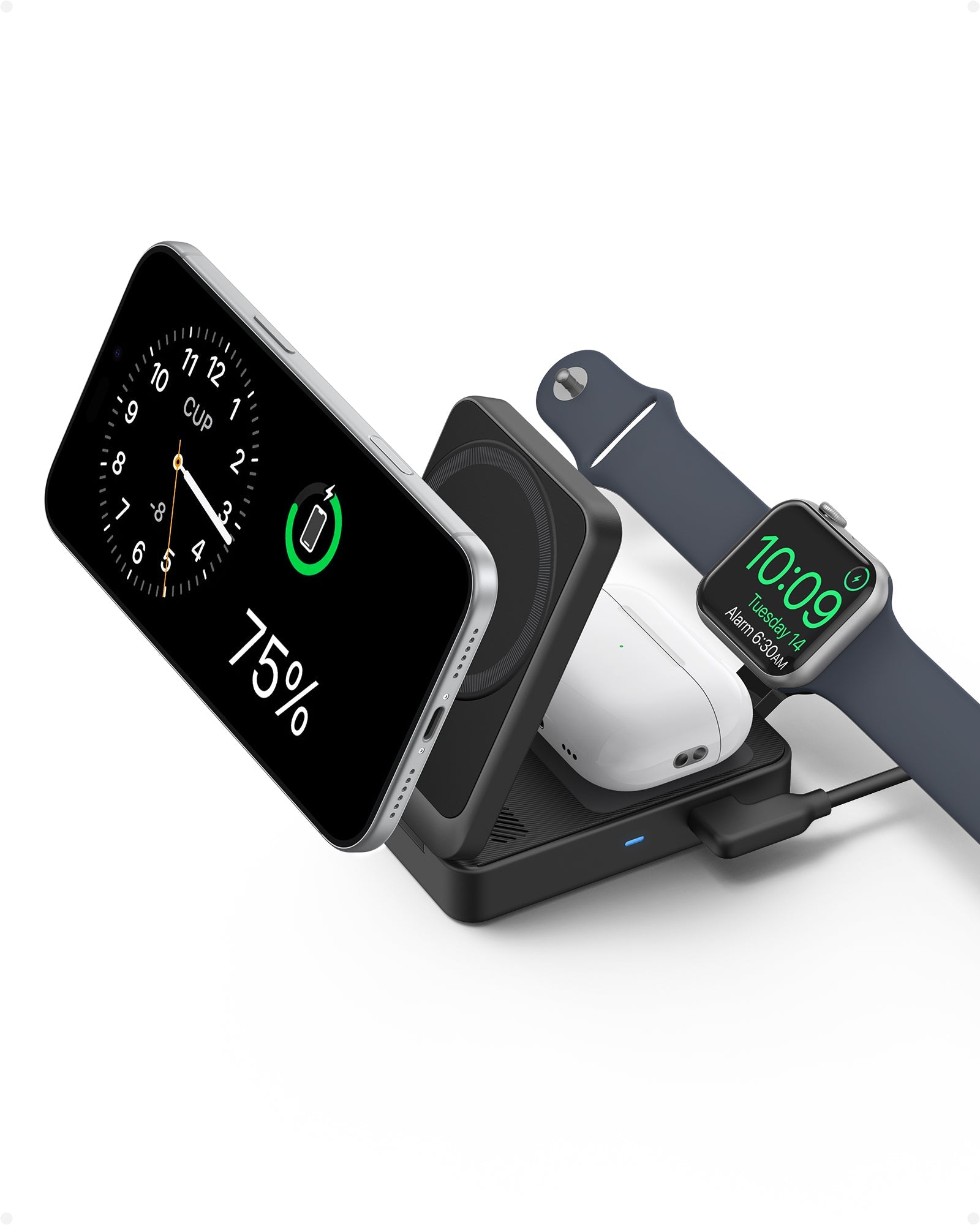 Anker MagGo Wireless Charging Station (Foldable 3-in-1) – Zulily