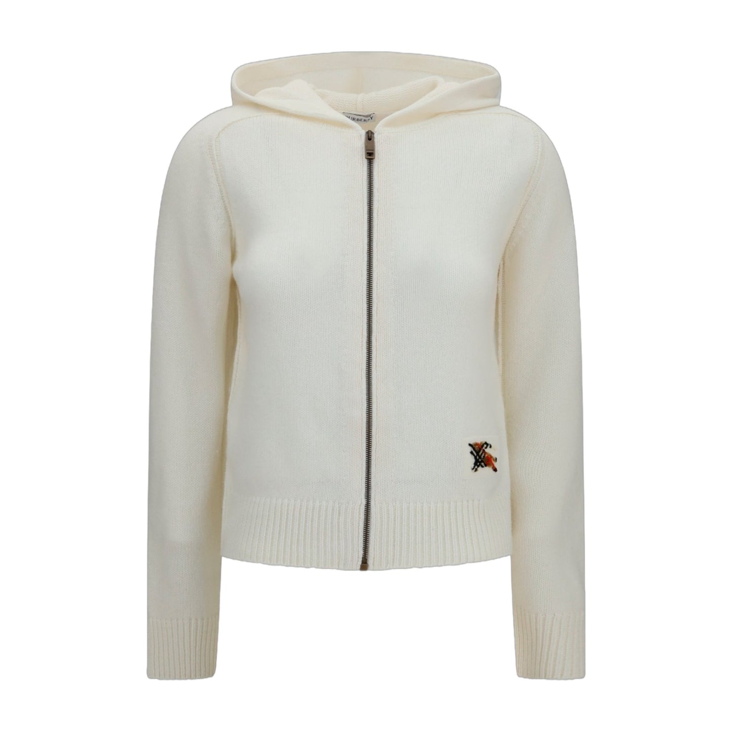 Cardigan Hooded Wool Ecru