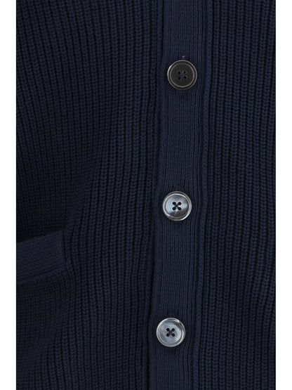 V-Neck Cardigan Navy