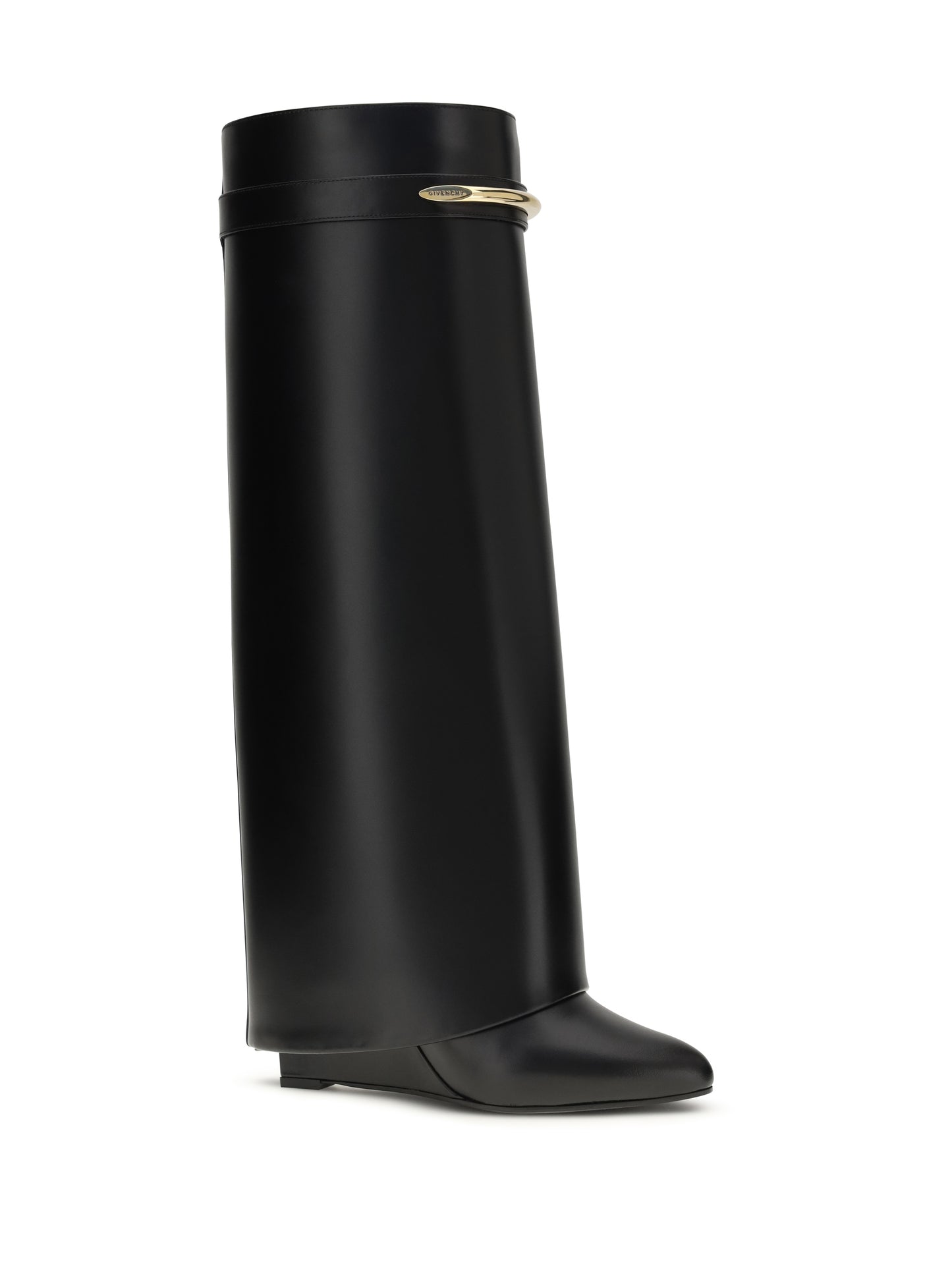 Leather Shark Boots Black