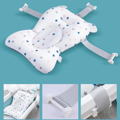 Baby Bath Seat Support Mat – Infant Anti-Slip Pillow for Newborns