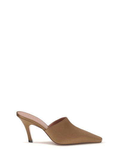 Mules Jamie Mocha Silk