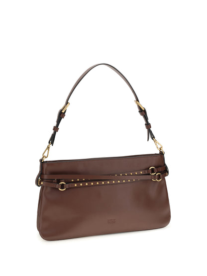 Shoulder Bag Burgundy Leather