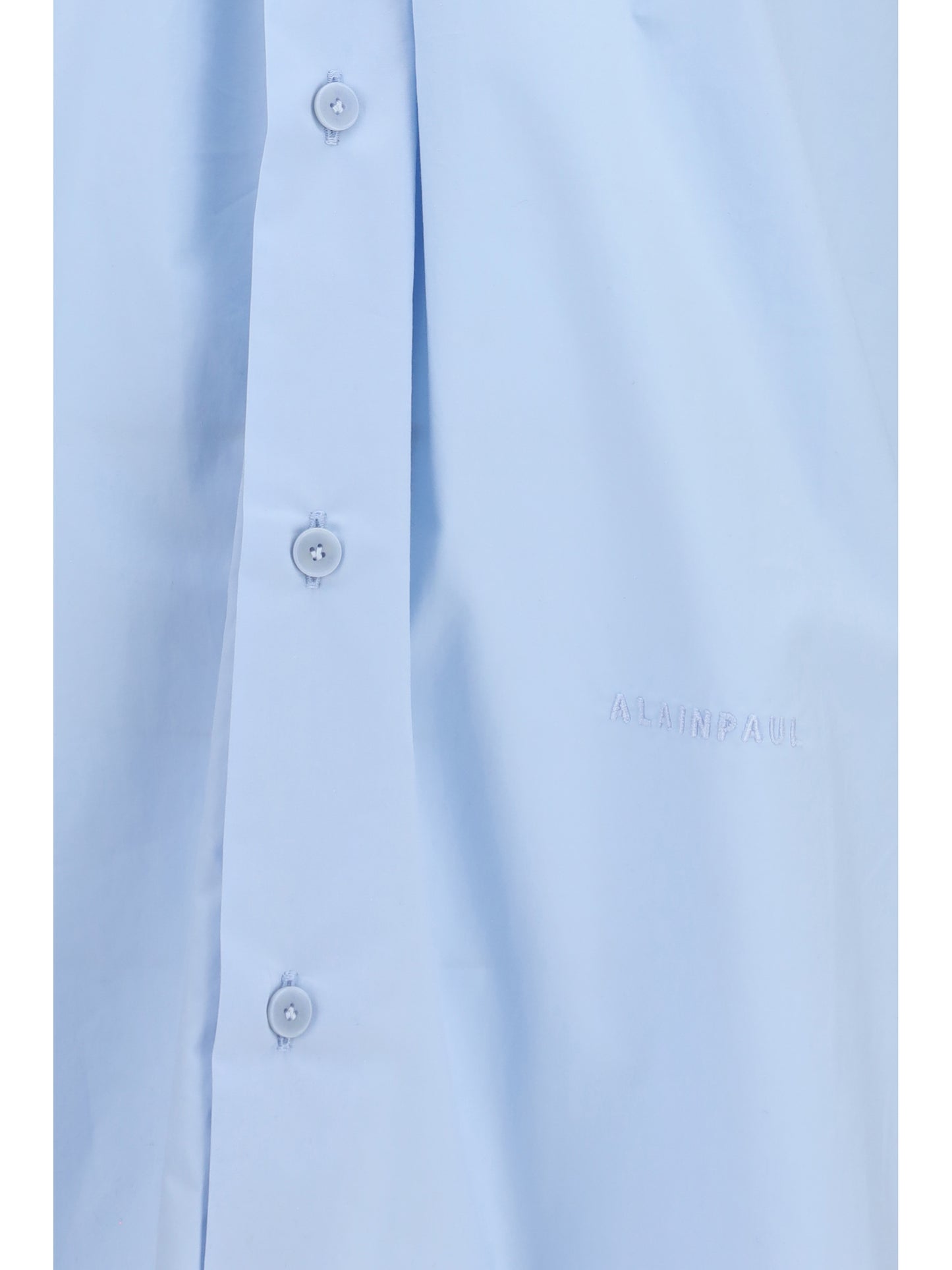 Shirt With Elasticated Collar Blue