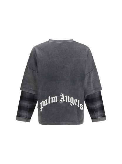 Long-Sleeved Shirt Skull Double Black/Off-White
