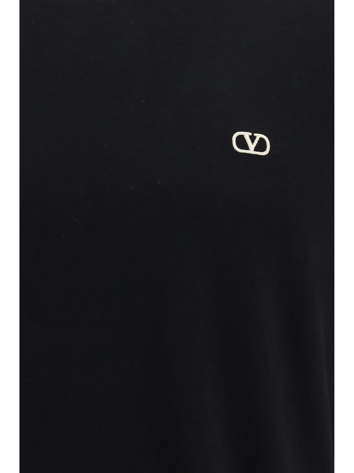 T-Shirt VLogo Cotton Black