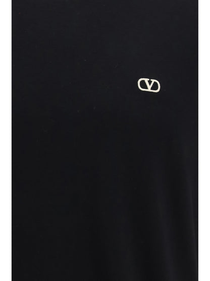 T-Shirt VLogo Cotton Black