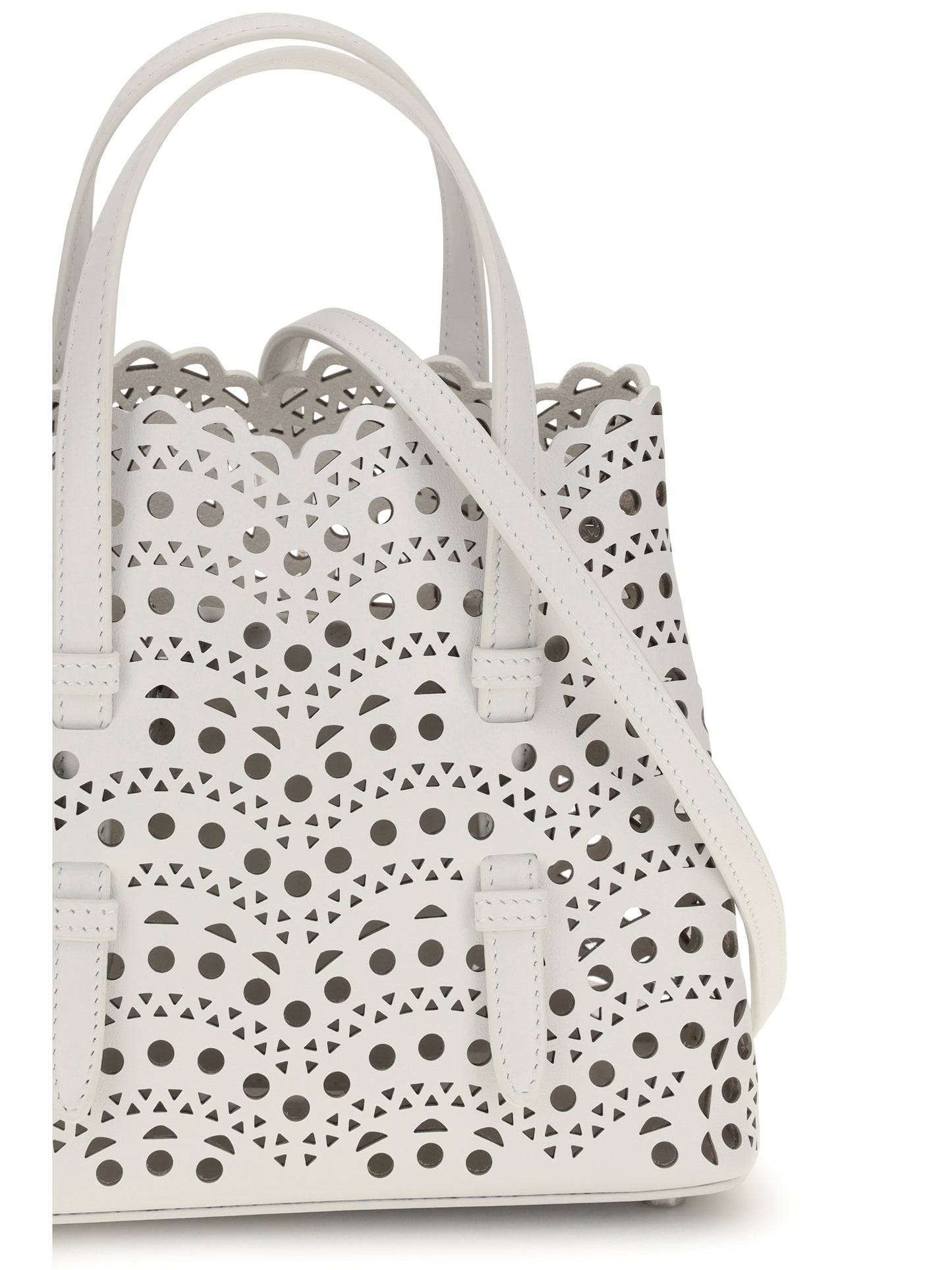 Handbag Mina Calf Leather Off-White