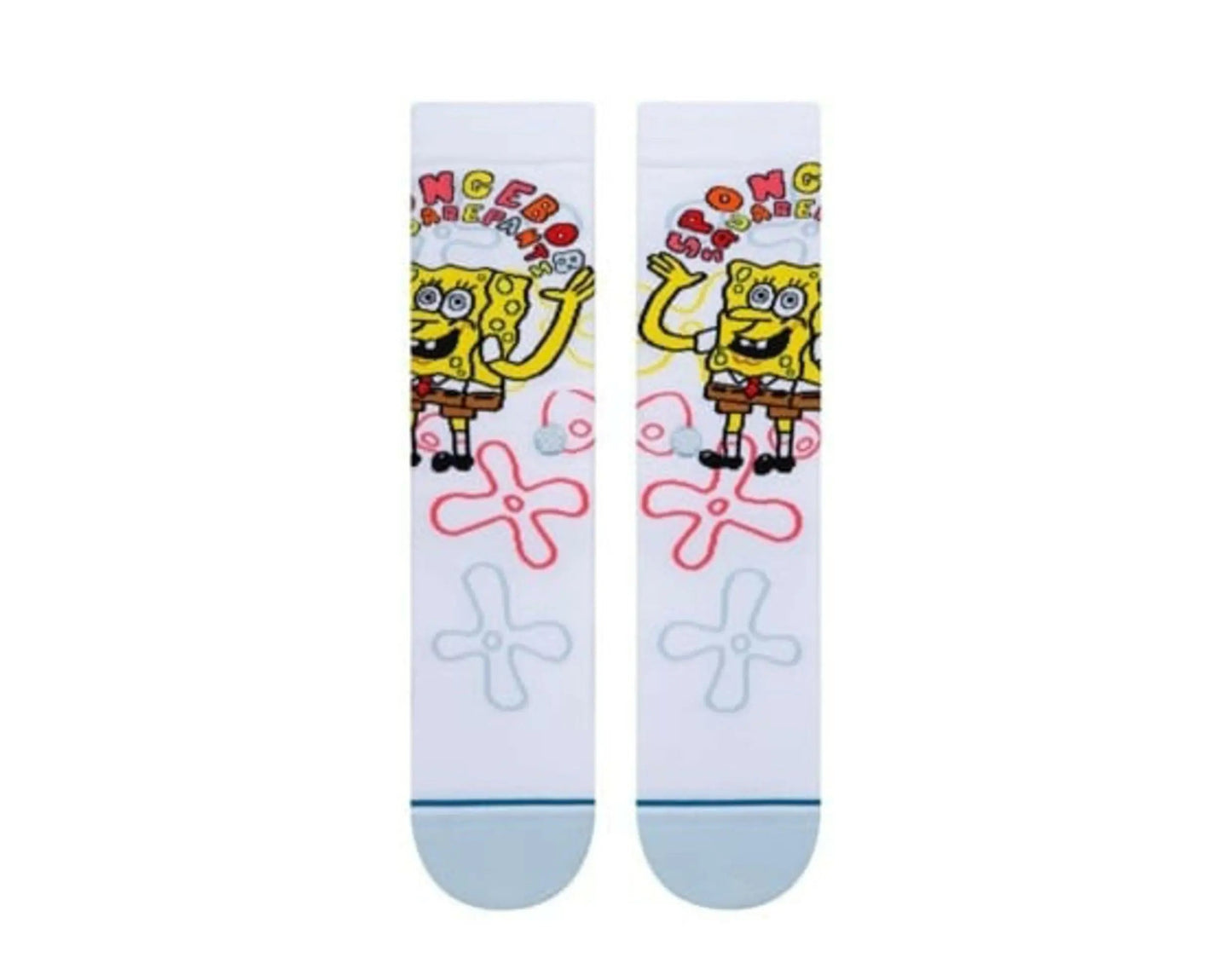 Stance x Sponge Bob Imagination Bob Crew Socks White