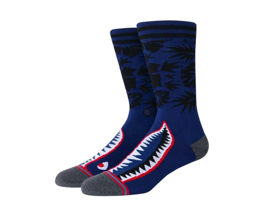 Stance Tropical Warbird Men Crew Socks Blue