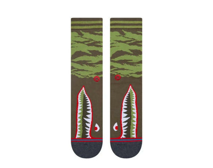 Stance Warbird Men Crew Socks Olive