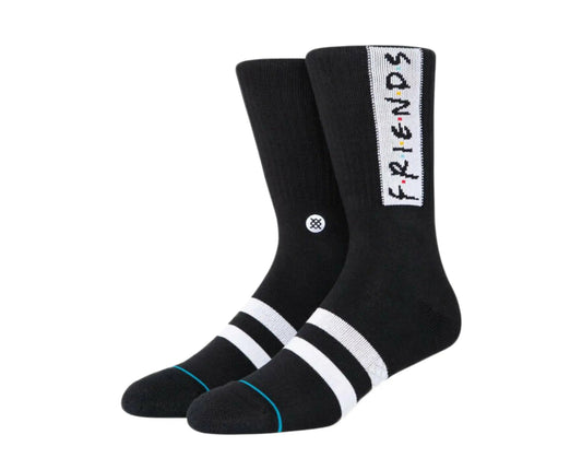 Stance The First One Friends Classic Crew Socks Black/White