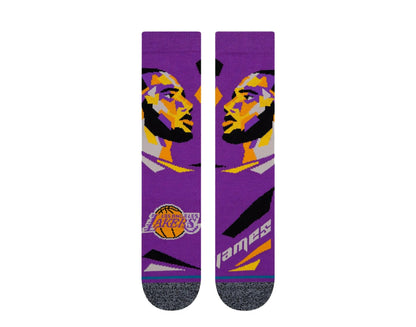 Stance Lebron James Profiler NBA Crew Socks Purple
