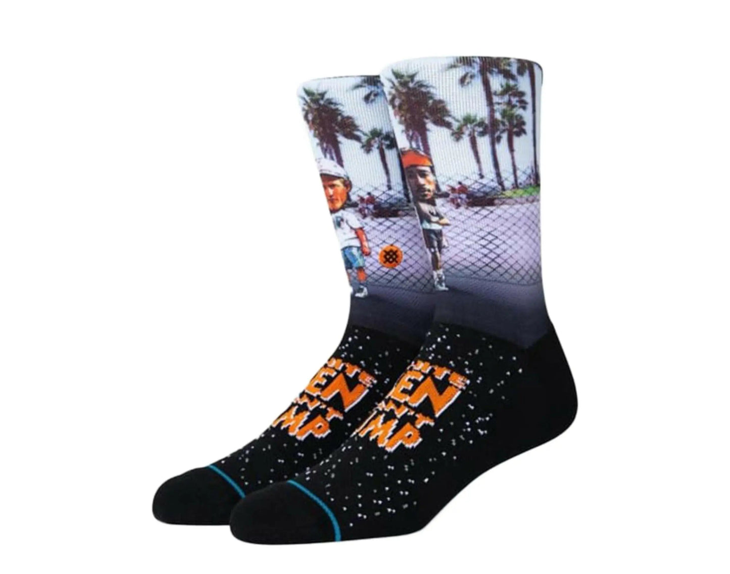 Stance x White Men Can't Jump - Sid And Billy Crew Socks Black