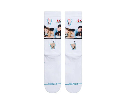 Stance The One With The Diner Friends Crew Socks White