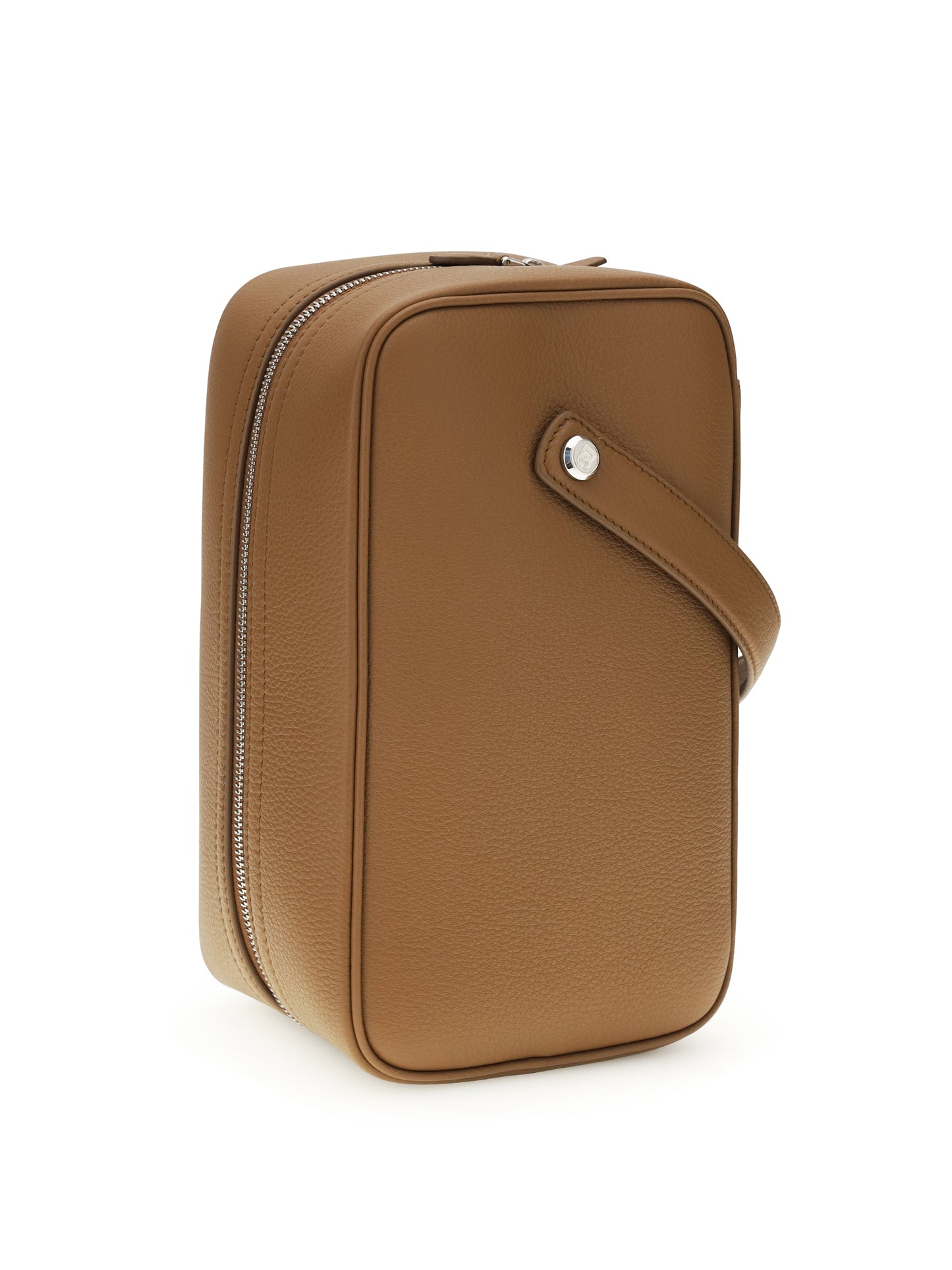 Handbag Lock Caramel Leather