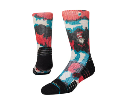 Stance Cat In The Hat Hike Crew Socks Black